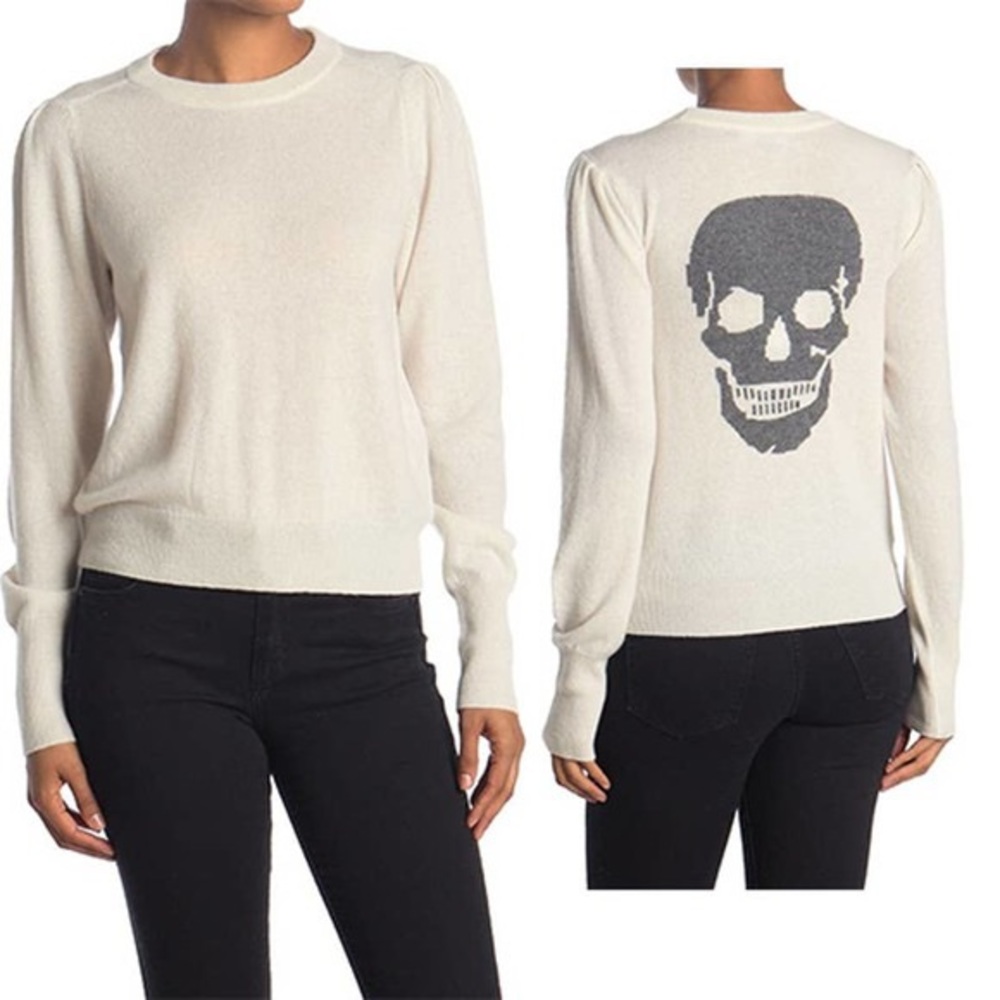 SKULL CASHMERE Madison Skull 100% Cashmere Sweater